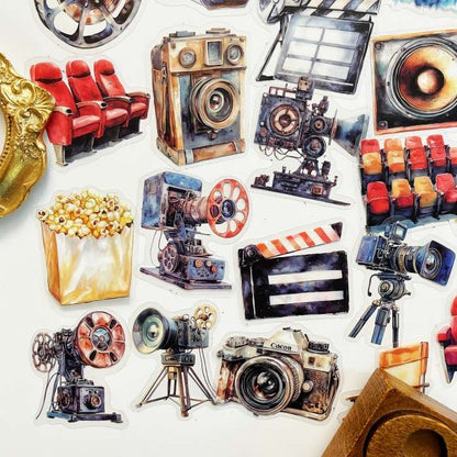 Vintage Projector Sticker 50PCS