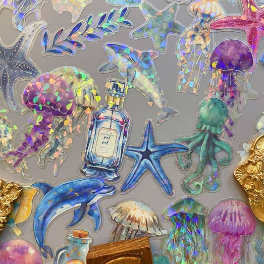 Azure Jelly Sticker 60PCS