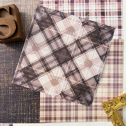 Stains And Cloth Collage Paper 24 Sheets