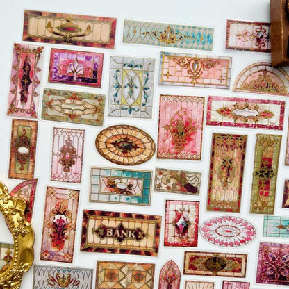 Vintage Tiles Sticker 90PCS
