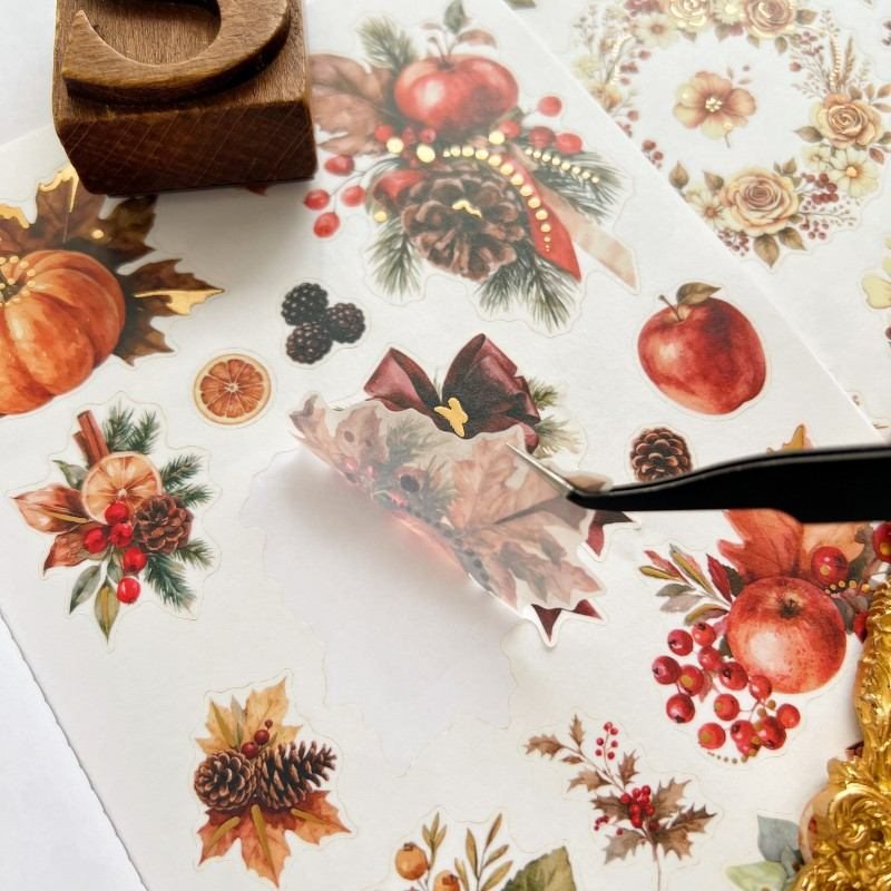 Autumn Herbarium Sticker Book 20Sheets