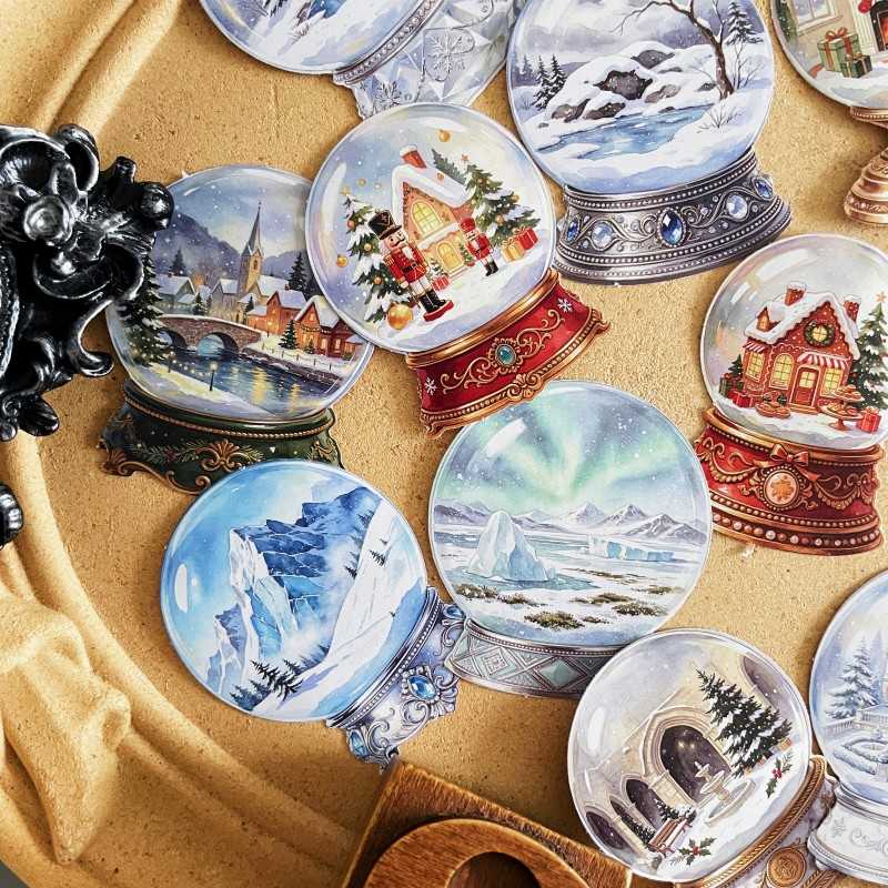Frosted Globe Sticker 20PCS