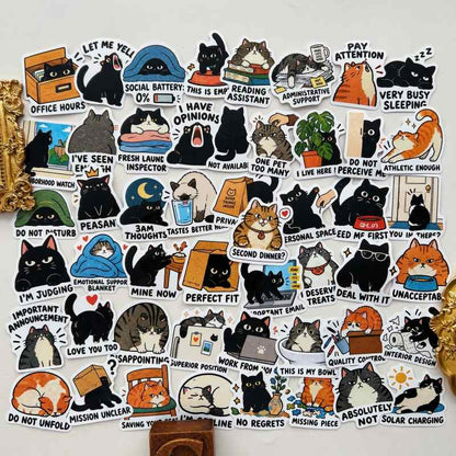Kitten Nap Sticker 50PCS