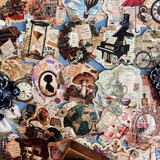 Vintage Mementos Sticker 50PCS