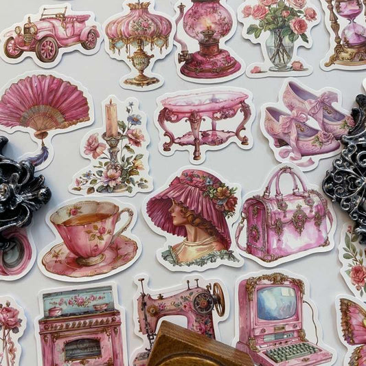 Pink Trinkets Sticker 50PCS
