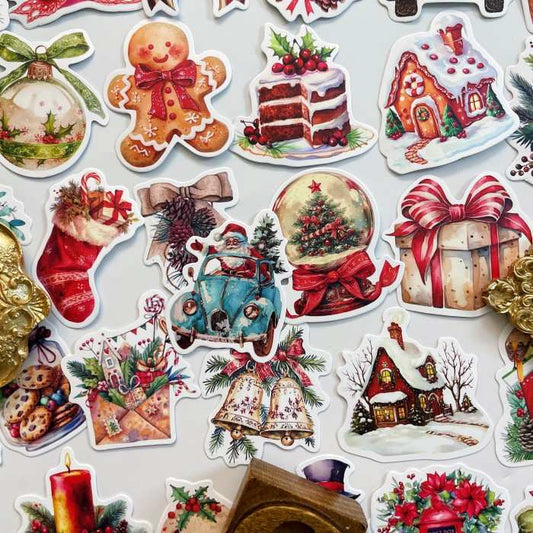 Watercolor Noel Sticker 50PCS