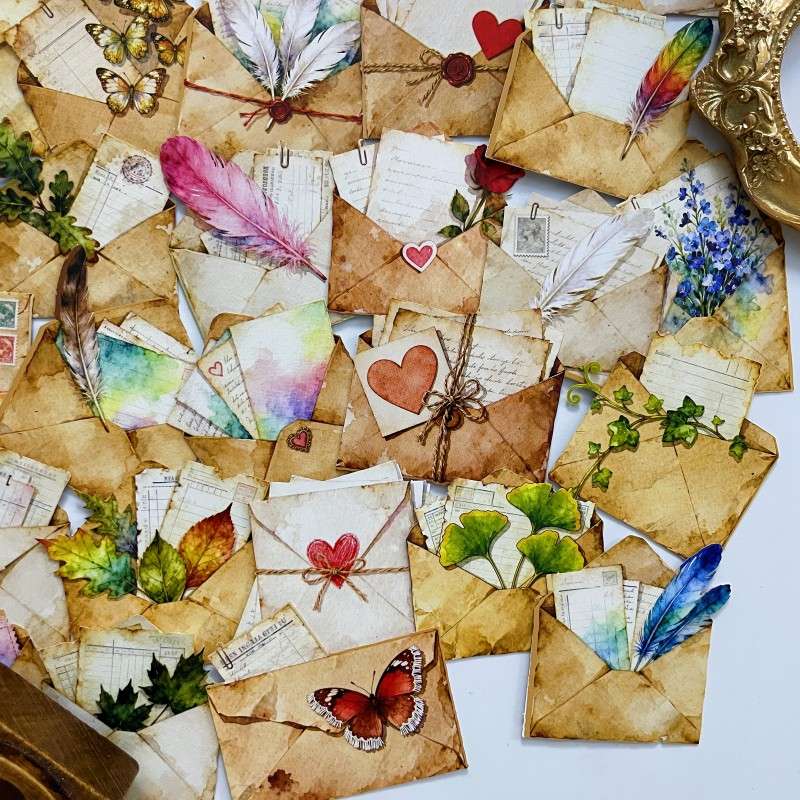 Distant Letter Sticker 60PCS