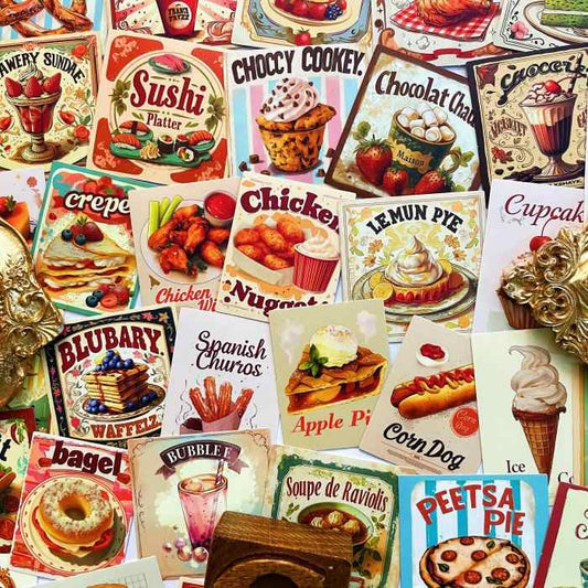 Americana Dish Sticker 50PCS