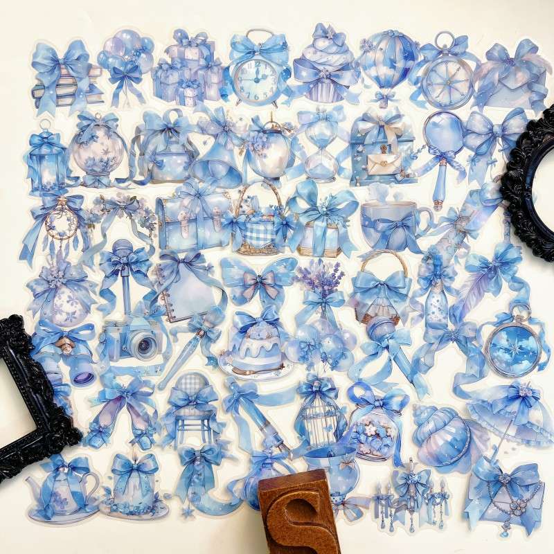 Blue Devotion Sticker 53PCS