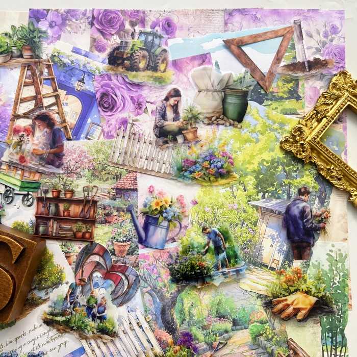 Meadow Art Ephemera Mystery Kit 115PCS