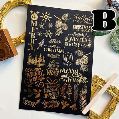 Merry Bless Transfer Sticker
