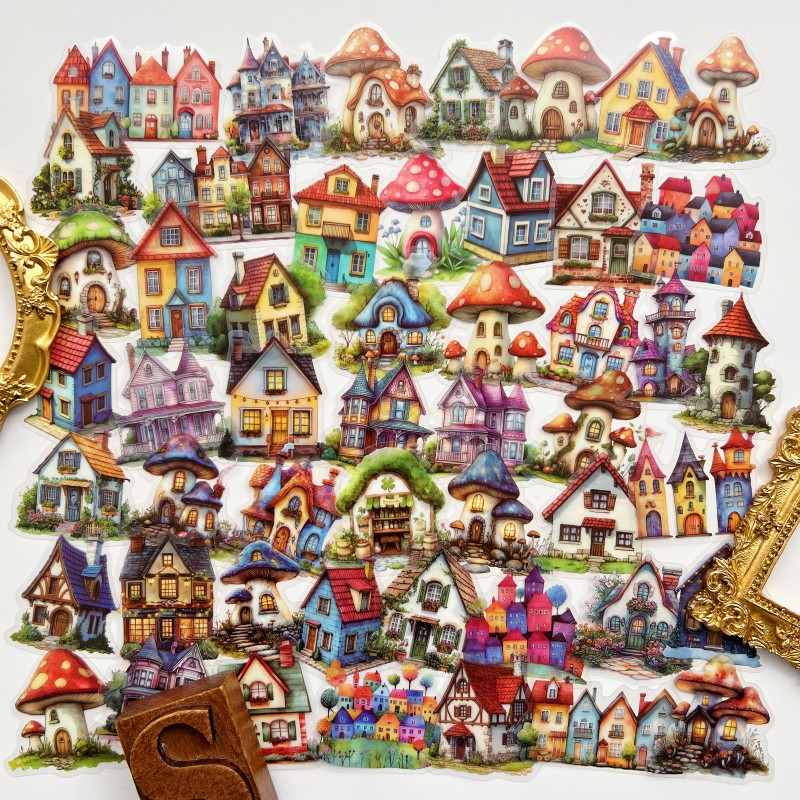 Storybook Cottages Sticker 50PCS