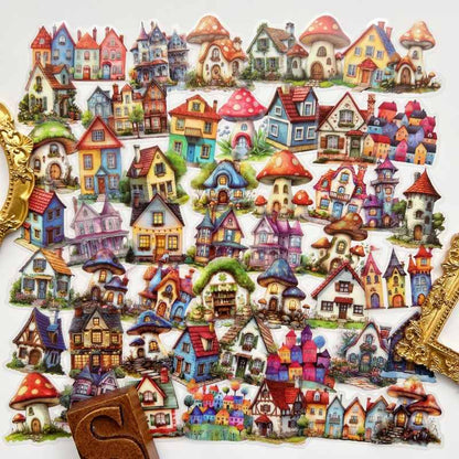 Storybook Cottages Sticker 50PCS