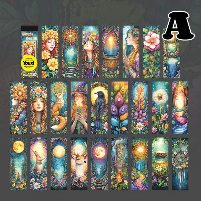Magical Scroll Sticker Book 50Sheets