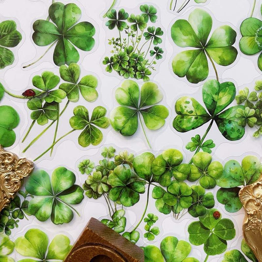 Fourleaf Luck Sticker 50PCS