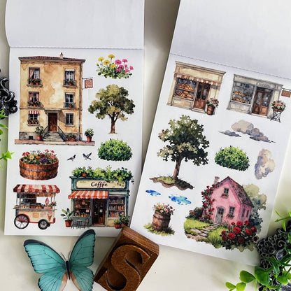 Charming Town Sticker Book 20Sheets
