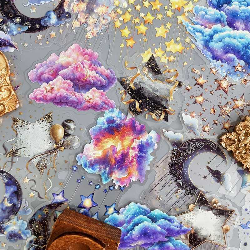 Clouds Stars Moon Sticker 32PCS