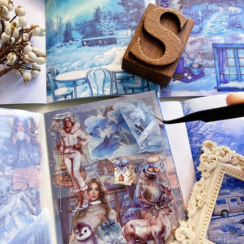 Snow Country Illusion Sticker Book 20Sheets