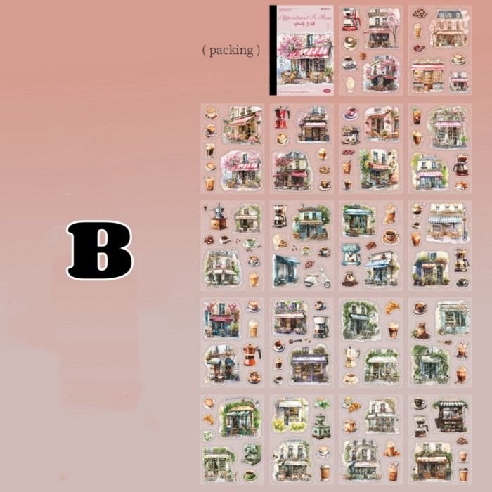 Paris Rendezvous Sticker Book 18Sheets