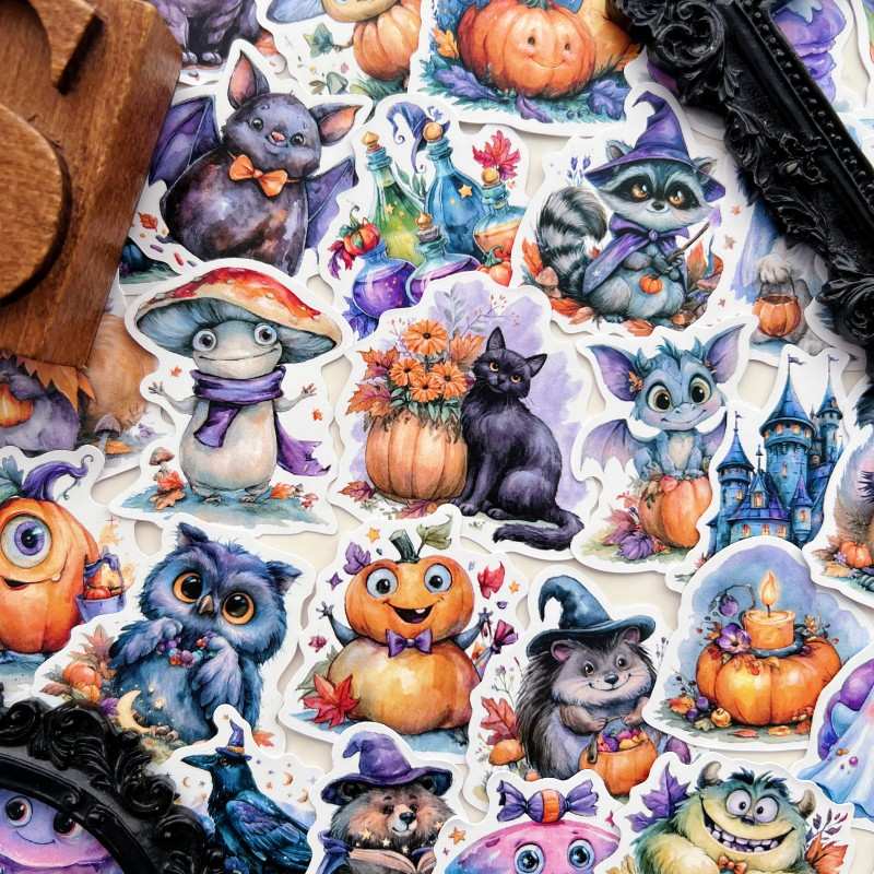Spooky Little Friends Sticker 50PCS