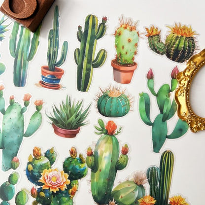 Summer Cactus Sticker 30PCS