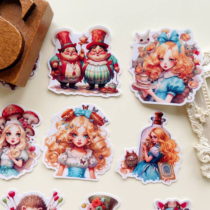 Wonderland Tea Party Sticker 12PCS