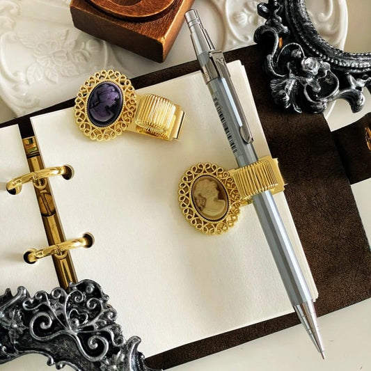 Victorian Beauty Pen Holder Clip