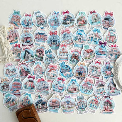 Snow Globes Sticker 50PCS