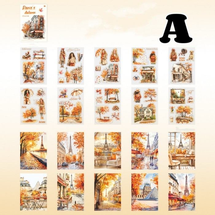 Paris's Autumn Sticker Book 20Sheets