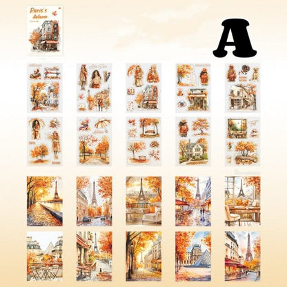 Paris's Autumn Sticker Book 20Sheets