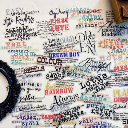 Whispers Between Words Sticker 100PCS