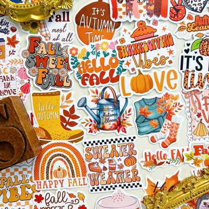 Happy Fall Sticker 50PCS