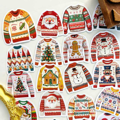 Merry Sweater Sticker 50PCS