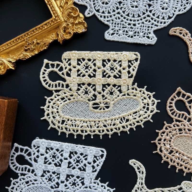 Teatime Embroidered Patch 6PCS