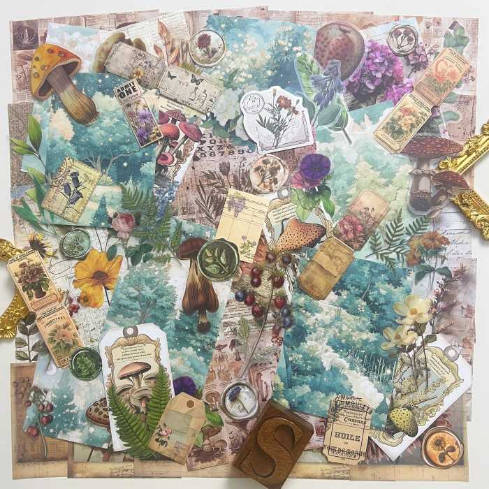 Nature Greens Ephemera Mystery Kit 115PCS