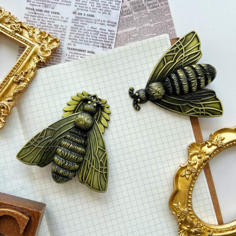 Moth Wing Brass Paper Clip