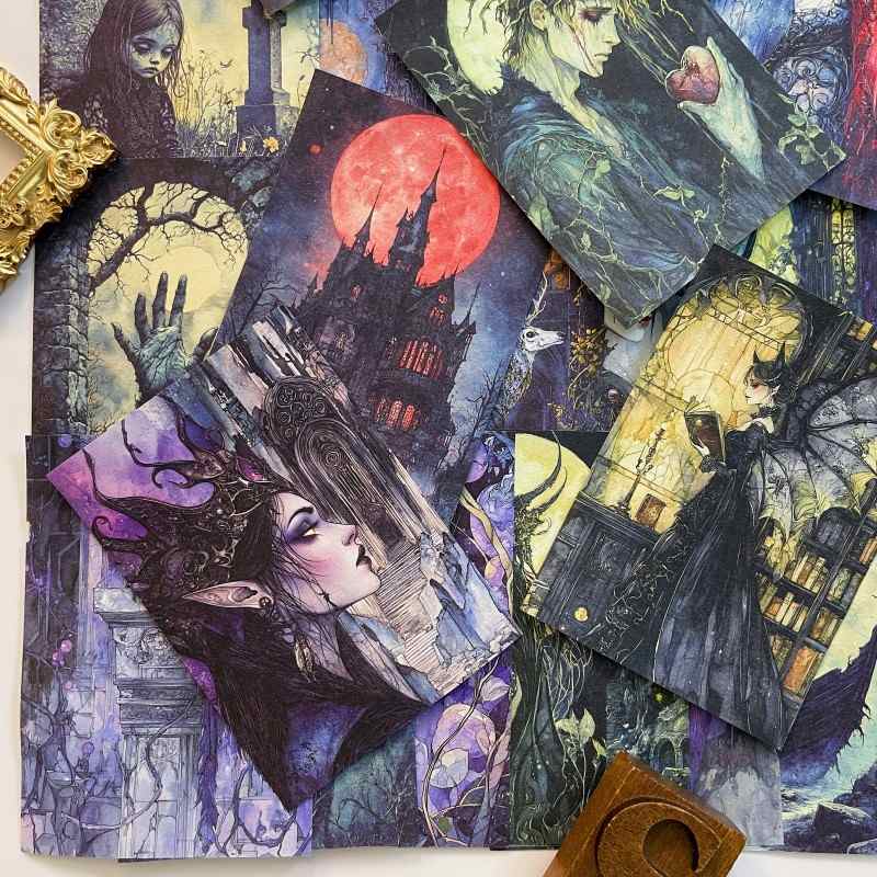 Gothic Fantasy Collage Paper 60PCS