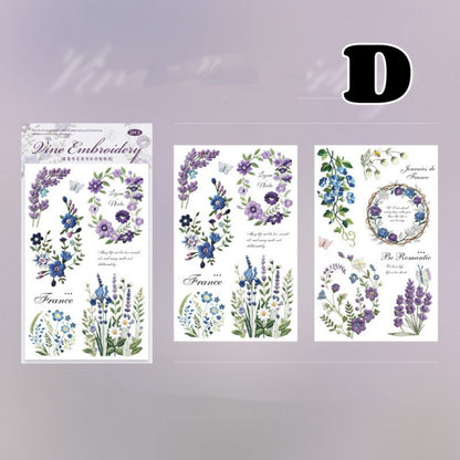 Vine Embroidery Transfer Sticker