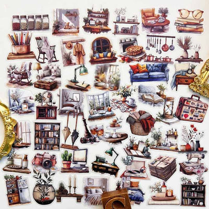 Domestic Art Sticker 50PCS