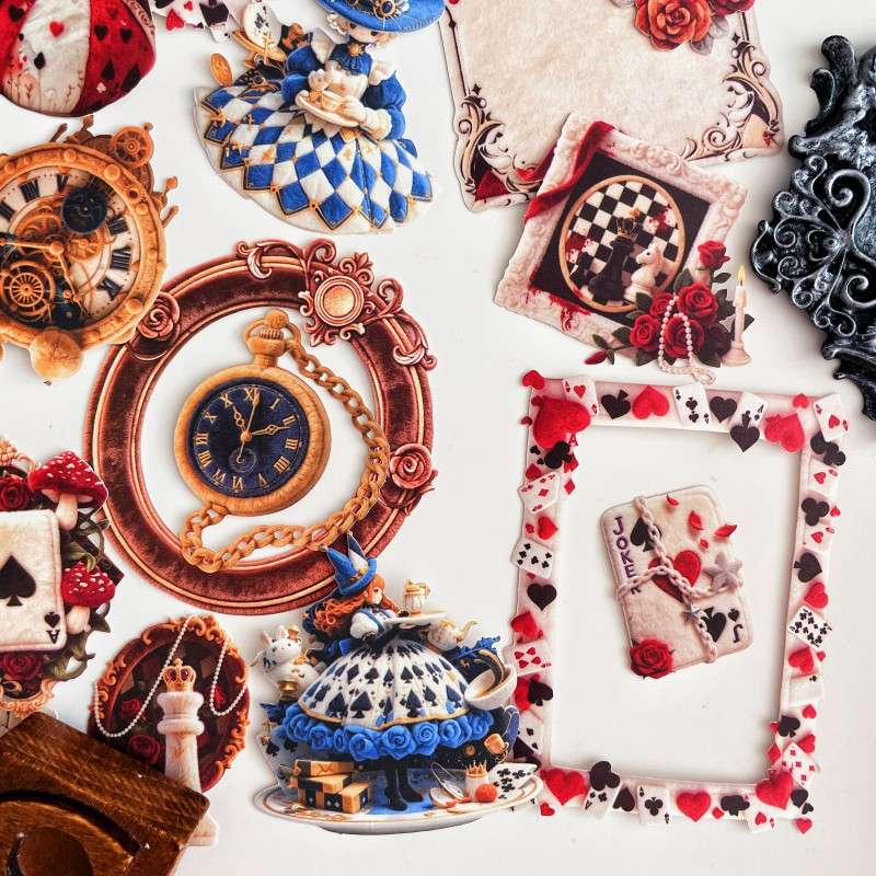 Wonderland Clockwork Sticker 60PCS