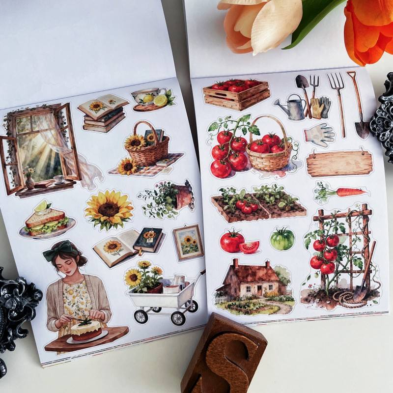 Summer Countryside Sticker Book 20Sheets
