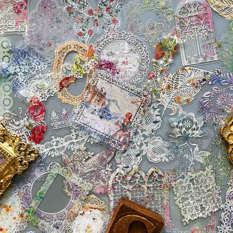 Floral Lace Sticker 120PCS
