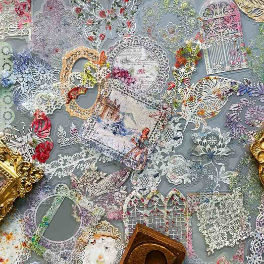Floral Lace Sticker 120PCS