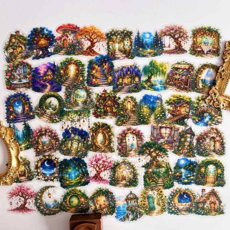 Forest Petal Sticker 50PCS