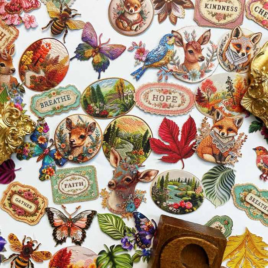 Embroidery Patches Sticker 100PCS