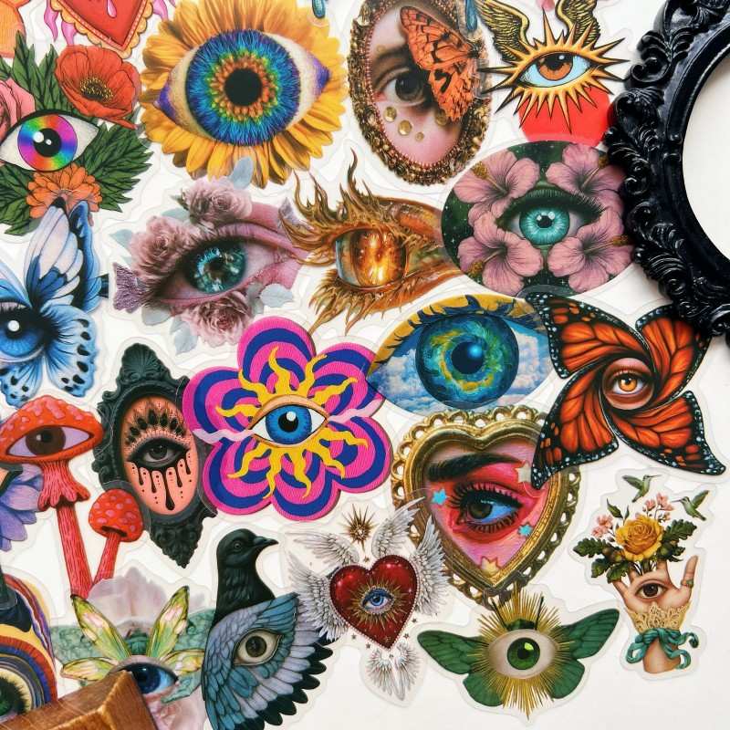 Eye Mystic Sticker 50PCS