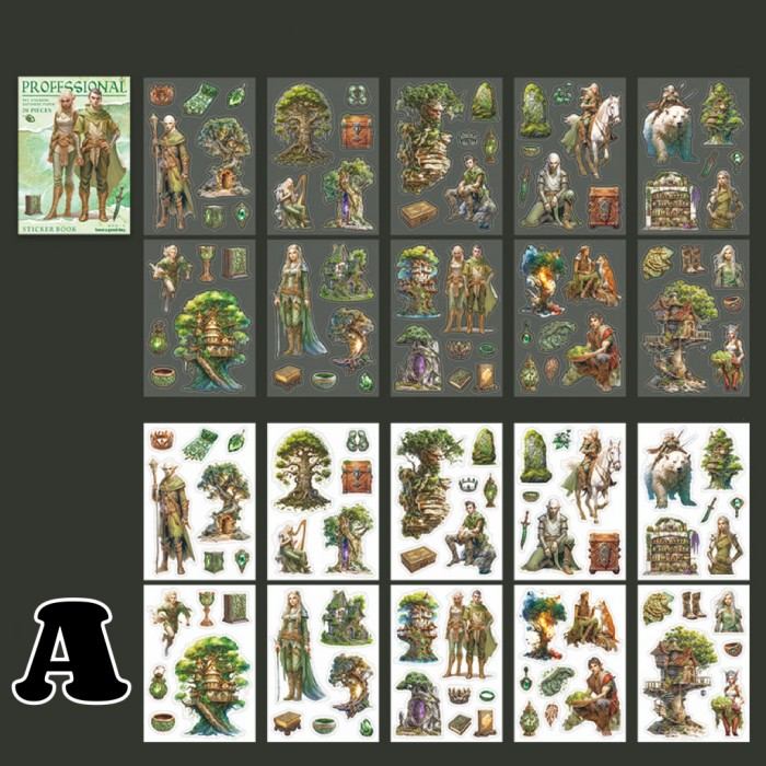 Fantasy Professional Notes Sticker Book 20Sheets