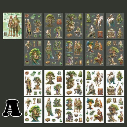 Fantasy Professional Notes Sticker Book 20Sheets