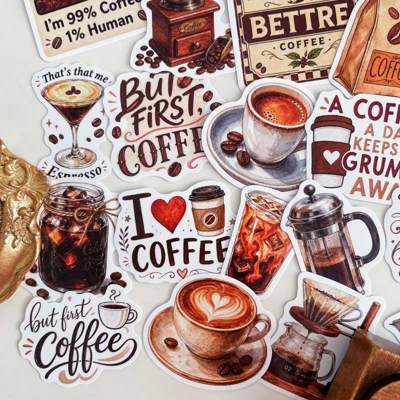 Americano Brew Sticker 50PCS