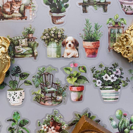 Pure Plants Sticker 50PCS